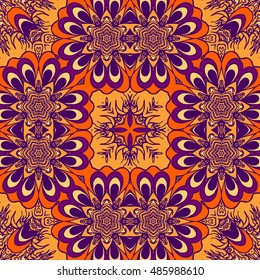 Seamless abstract pattern, hand drawn texture for Wedding, Bridal, Valentine's day or Birthday Invitations, Flyers. Floral background. Fabric or paper print, floral geometric background.