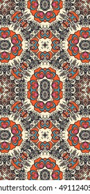 Seamless abstract pattern, hand drawn texture for Wedding, Bridal, Valentine's day or Birthday Invitations, Flyers. Floral background. Fabric or paper print, floral geometric background.