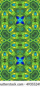 Seamless abstract pattern, hand drawn texture for Wedding, Bridal, Valentine's day or Birthday Invitations, Flyers. Floral background. Fabric or paper print, floral geometric background