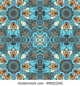 Seamless abstract pattern, hand drawn texture for Wedding, Bridal, Valentine's day or Birthday Invitations, Flyers. Floral background. Fabric or paper print, floral geometric background.