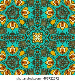 Seamless abstract pattern, hand drawn texture for Wedding, Bridal, Valentine's day or Birthday Invitations, Flyers. Floral background. Fabric or paper print, floral geometric background.