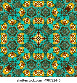 Seamless abstract pattern, hand drawn texture for Wedding, Bridal, Valentine's day or Birthday Invitations, Flyers. Floral background. Fabric or paper print, floral geometric background.
