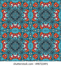 Seamless abstract pattern, hand drawn texture for Wedding, Bridal, Valentine's day or Birthday Invitations, Flyers. Floral background. Fabric or paper print, floral geometric background.