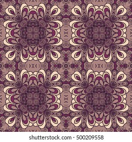 Seamless abstract pattern, hand drawn texture for Wedding, Bridal, Valentine's day or Birthday Invitations, Flyers. Floral background. Fabric or paper print, floral geometric background.