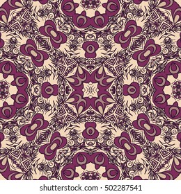 Seamless abstract pattern, hand drawn texture for Wedding, Bridal, Valentine's day or Birthday Invitations, Flyers. Floral background. Fabric or paper print, floral geometric background.