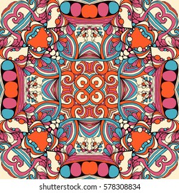 Seamless abstract pattern, hand drawn texture for Wedding, Bridal, Valentine's day or Birthday Invitations. Floral geometric background. Fabric or paper print.