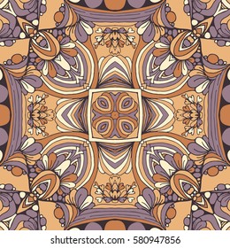 Seamless abstract pattern, hand drawn texture for Wedding, Bridal, Valentine's day or Birthday Invitations. Floral geometric background. Fabric or paper print.

