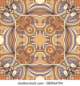 Seamless abstract pattern, hand drawn texture for Wedding, Bridal, Valentine's day or Birthday Invitations. Floral geometric background. Fabric or paper print.
