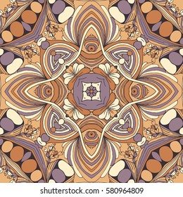 Seamless abstract pattern, hand drawn texture for Wedding, Bridal, Valentine's day or Birthday Invitations. Floral geometric background. Fabric or paper print.
