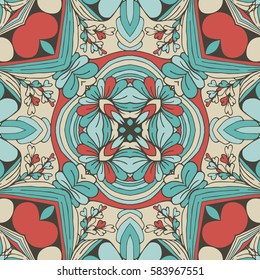 Seamless abstract pattern, hand drawn texture for Wedding, Bridal, Valentine's day or Birthday Invitations. Floral geometric background. Fabric or paper print.