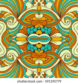 Seamless abstract pattern, hand drawn texture for Wedding, Bridal, Valentine's day or Birthday Invitations. Floral geometric background. Fabric or paper print.
