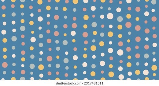 Seamless abstract pattern with hand-drawn circles.Background for design texil, covers, promotional materials and more.Vector illustration.