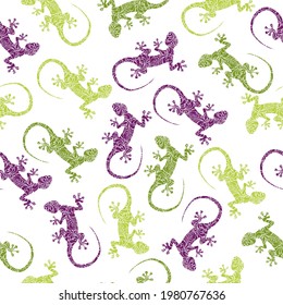 Seamless abstract pattern with hand-drawn lizards. dinosaur cartoon , cartoon seamless pattern background. Talavera ornamental ceramic. Ethnic folk ornament.