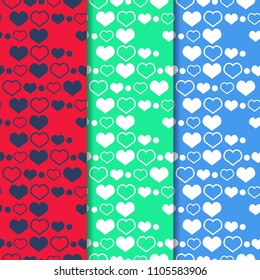 seamless abstract pattern with hearts