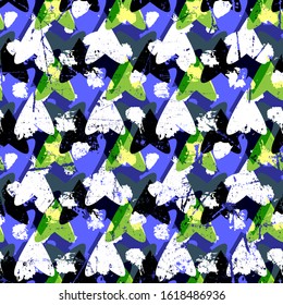Seamless abstract pattern with hearts