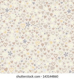 seamless abstract pattern with hearts. eps10