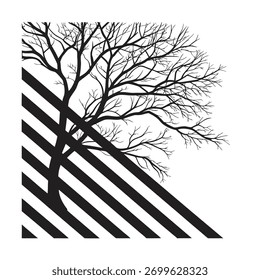 Um padrão abstrato sem costura de linhas horizontais pretas e brancas, perfeito para fundos modernos, papéis de parede, têxteis ou projetos de design minimalista com uma estética monocromática limpa.