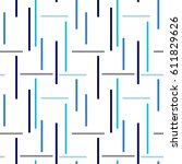Seamless abstract pattern with horizontal and vertical stripes on texture background in retro colors.