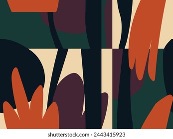 Seamless abstract pattern idea for fabric tablecloth pattern wrapping gift paper