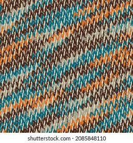 Seamless abstract pattern with the image of asymmetric zigzag stripes.
