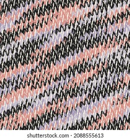 Patrón abstracto sin fisuras con la imagen de franjas de zigzag asimétricas.
