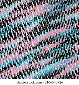 Seamless abstract pattern with the image of asymmetric zigzag stripes.
