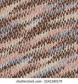 Seamless abstract pattern with the image of asymmetric zigzag stripes.
