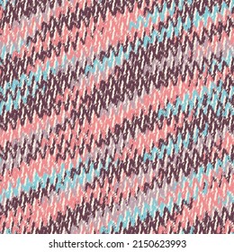 Seamless abstract pattern with the image of asymmetric zigzag stripes.
