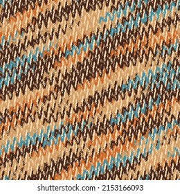Seamless abstract pattern with the image of asymmetric zigzag stripes.
