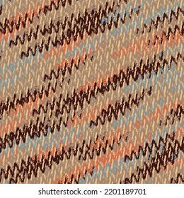Seamless abstract pattern with the image of asymmetric zigzag stripes.

