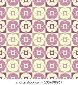 Seamless abstract pattern with the image of a flower ornament.
