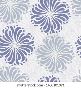 Seamless abstract pattern with the image of a flower ornament.
