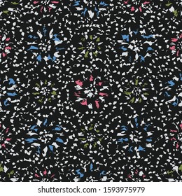 Seamless abstract pattern with the image of a flower ornament.
