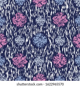 Seamless abstract pattern with the image of a flower ornament.

