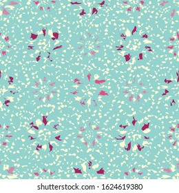 Seamless abstract pattern with the image of a flower ornament.
