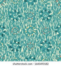Seamless abstract pattern with the image of a flower ornament.
