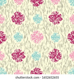 Seamless abstract pattern with the image of a flower ornament.
