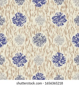 Seamless abstract pattern with the image of a flower ornament.
