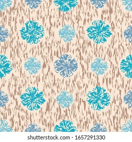 Seamless abstract pattern with the image of a flower ornament.
