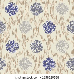 Seamless abstract pattern with the image of a flower ornament.
