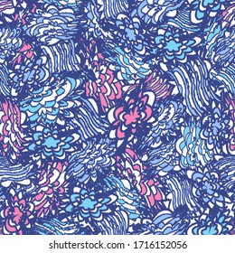 Seamless abstract pattern with the image of a flower ornament.
