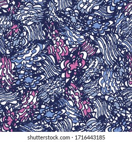 Seamless abstract pattern with the image of a flower ornament.
