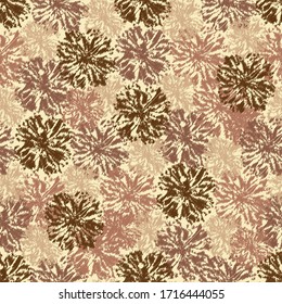 Seamless abstract pattern with the image of a flower ornament.
