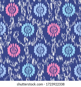 Seamless abstract pattern with the image of a flower ornament.
