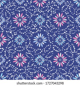 Seamless abstract pattern with the image of a flower ornament.

