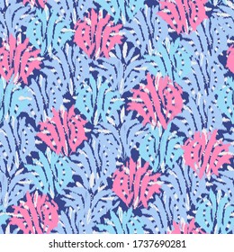 Seamless abstract pattern with the image of a flower ornament.
