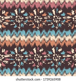 Seamless abstract pattern with the image of a flower ornament.
