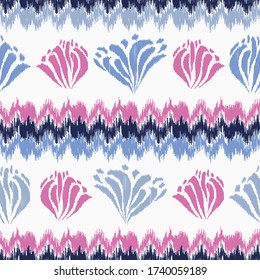 Seamless abstract pattern with the image of a flower ornament.
