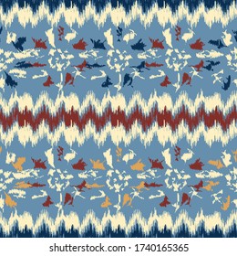 Seamless abstract pattern with the image of a flower ornament.
