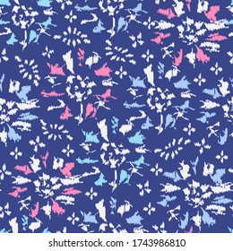 Seamless abstract pattern with the image of a flower ornament.
